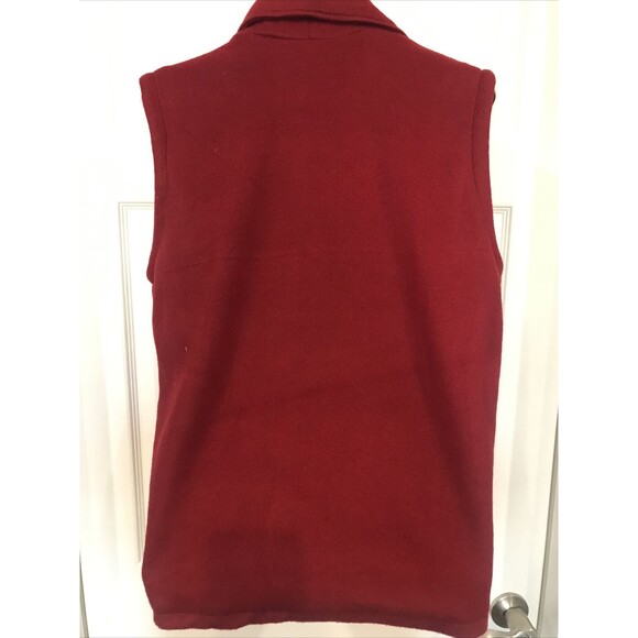 Collection's Etc. Women's Medium Red Fleece Winter Vest  Snowmen - Picture 4 of 5